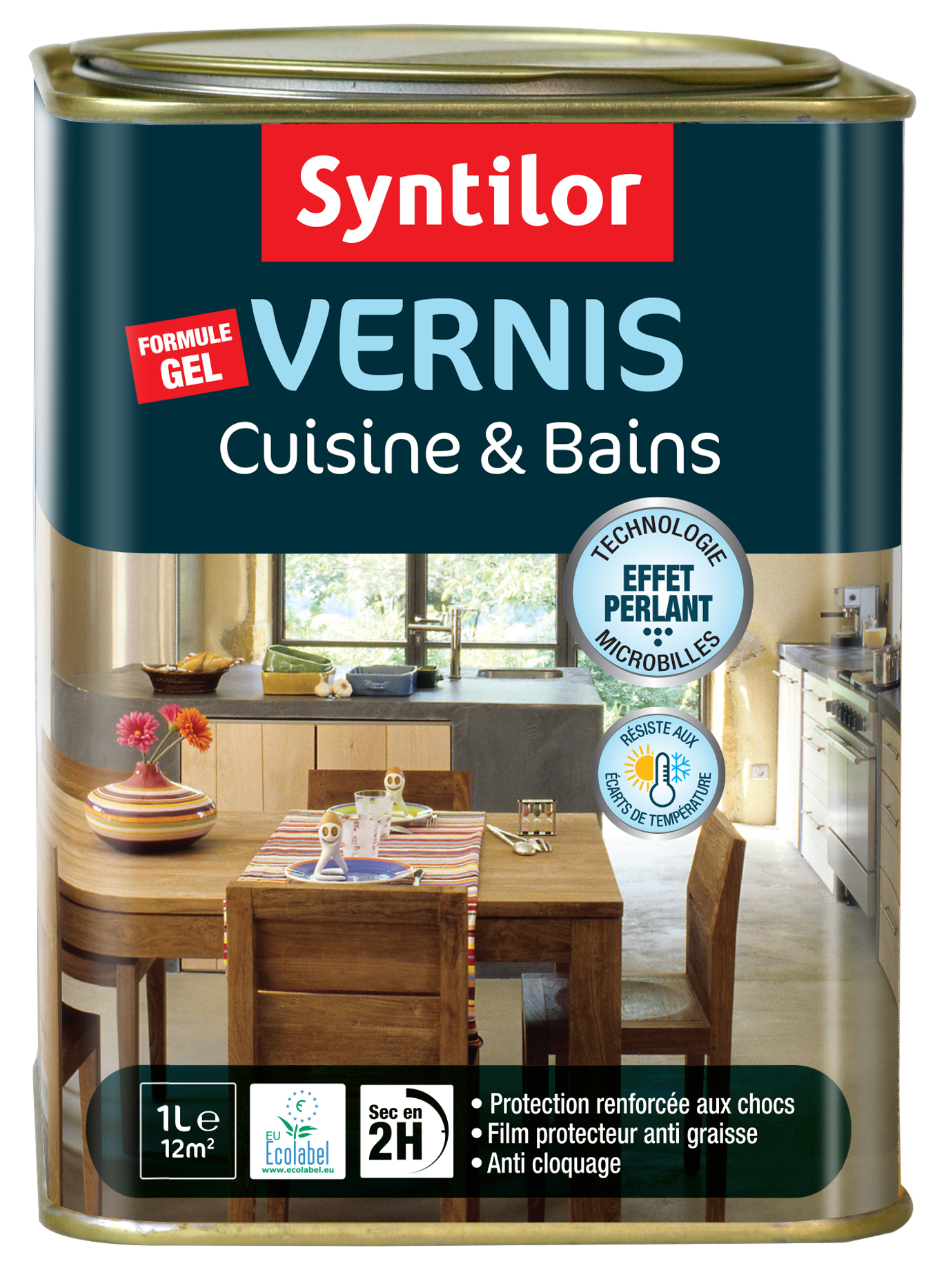 Vernis cuisine et salle de bains 1l chene clair - SYNTILOR